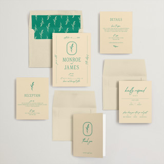This is a emerald wedding invitations with standard by Jen Ramsey called classic and floral printing on signature in standard