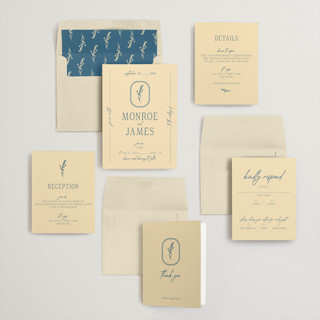 This is a lake wedding invitations with standard by Jen Ramsey called classic and floral printing on signature in standard