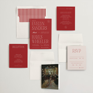 This is a love wedding invitations with standard by Blustery August called hayes printing on signature in standard