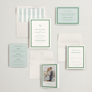 This is a clover wedding invitations with standard by Kelly Schmidt called coast printing on signature in standard