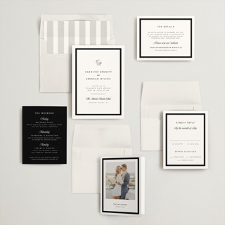 This is a classic wedding invitations with standard by Kelly Schmidt called coast printing on signature in standard