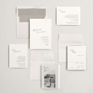 This is a cotton wedding invitations with standard by Carolyn Nicks called kinkaid printing on signature in standard