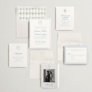 This is a capri wedding invitations with standard by Creo Study called scripted printing on signature in standard