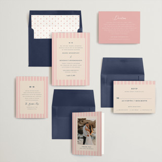 This is a retro pink wedding invitations with standard by chocomocacino called melihrolo printing on signature in standard
