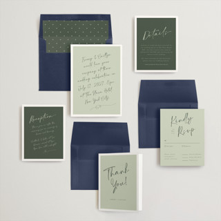 This is a olive wedding invitations with standard by Adelyn T. called ink scribble printing on signature in standard