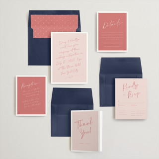 This is a rosebud wedding invitations with standard by Adelyn T. called ink scribble printing on signature in standard