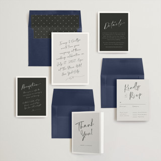 This is a ebony wedding invitations with standard by Adelyn T. called ink scribble printing on signature in standard