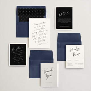 This is a ivory wedding invitations with standard by Adelyn T. called ink scribble printing on signature in standard