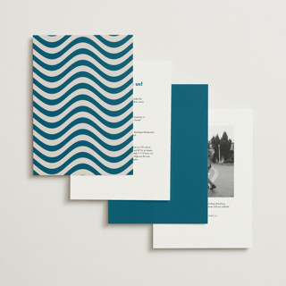 This is a lagoon wedding invitations with standard by Catherine Culvenor called bubblegum printing on signature in standard