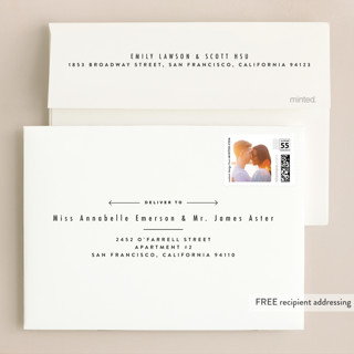 This is a blazer wedding invitations with standard by Fine and Dandy Paperie called between the lines printing on signature in standard