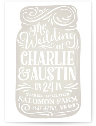 Joyful Jar Wedding Invitations