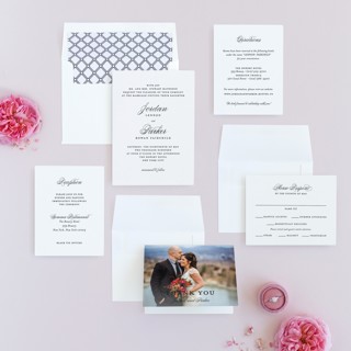This is a cotton wedding invitations with standard by Kimberly FitzSimons called flawless printing on signature in standard