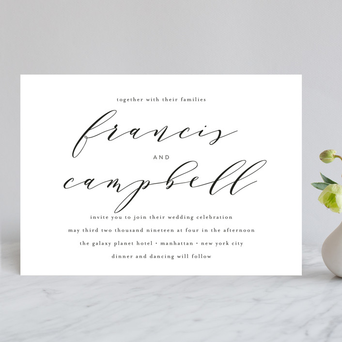 simple wedding invitations