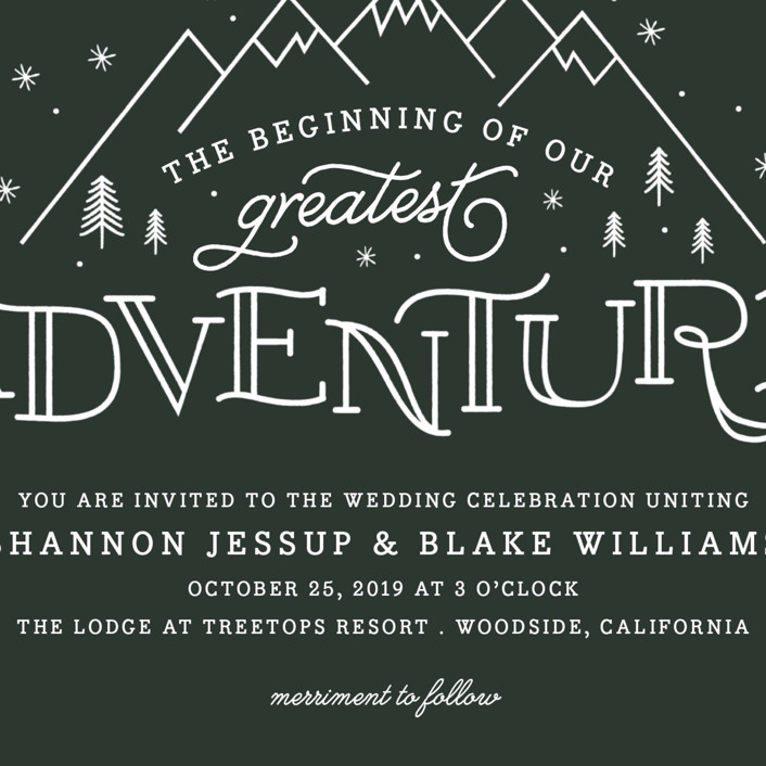 Adventure wedding invitations | Beachweddingtips.com