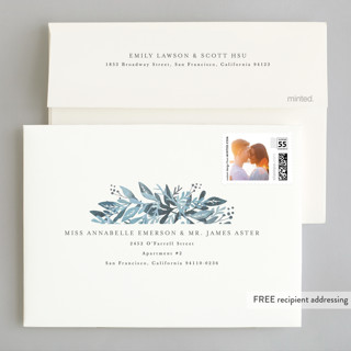This is a atlantic wedding invitations with standard by Karidy Walker called tailored branches printing on signature in standard