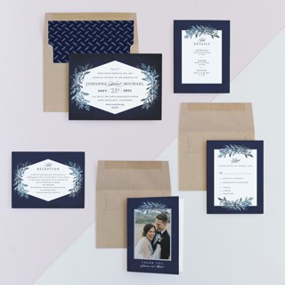 This is a atlantic wedding invitations with standard by Karidy Walker called tailored branches printing on signature in standard