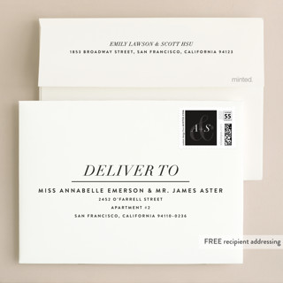 This is a dove wedding invitations with standard by Amy Payne called bad dancing printing on signature in standard