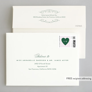 This is a forest wedding invitations with standard by Wildbrook Press called you're my type printing on signature in standard