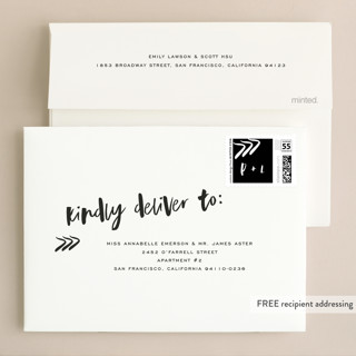 This is a onyx wedding invitations with standard by Design Lotus called love actually printing on signature in standard