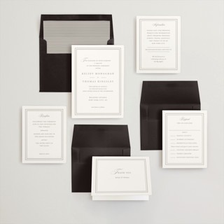 This is a dove wedding invitations with standard by Kimberly FitzSimons called story line printing on signature in standard