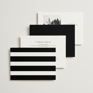 This is a onyx wedding invitations with standard by Emily Betts called modern classic names printing on signature in standard