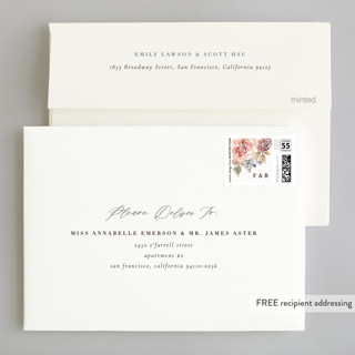 This is a meadow wedding invitations with standard by Wildfield Paper Co called wildflower garden printing on signature in standard