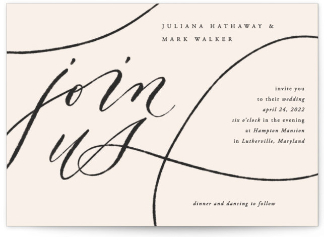 Fountain Pen Wedding Invitations