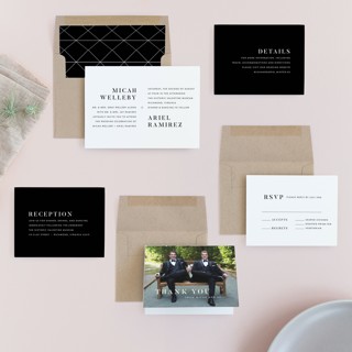 This is a cloud wedding invitations with standard by Carly Reed Walker called harmonie printing on signature in standard