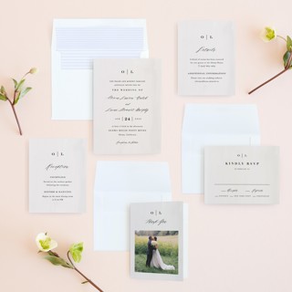 This is a buttery wedding invitations with standard by Carolyn MacLaren called crush printing on signature in standard