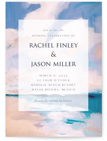 Sand and Sun wedding invitation