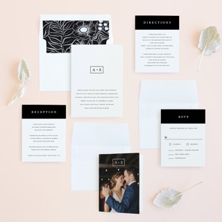 This is a cloud wedding invitations with standard by Snow and Ivy called elemental printing on signature in standard