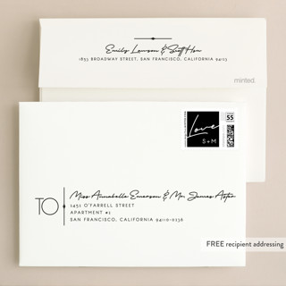 This is a slate wedding invitations with standard by GeekInk Design called vesperum printing on signature in standard