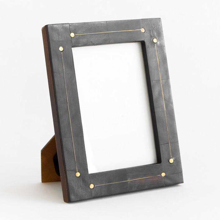 Wood & Brass Inlay Wood & Brass Picture Frames by Minted Minted