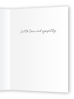 This is a peach sympathy cards with standard by Ana Sarah called pieced together for always printing on signature in greeting cards