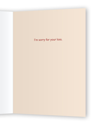 This is a brick sympathy cards with standard by Janna Sue Design called thoughtful sunset printing on signature in greeting cards