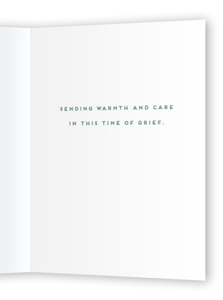 This is a forest sympathy cards with standard by Alisa Galitsyna called among the blooms printing on signature in greeting cards