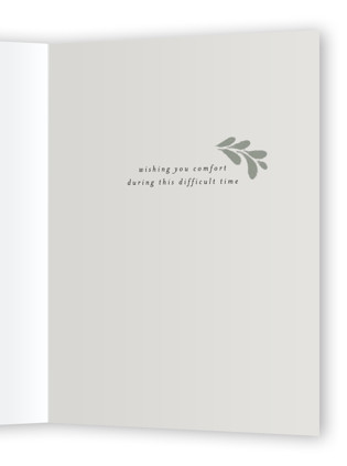 This is a smoke sympathy cards with standard by Susanne Kasielke called our hearts are breaking printing on signature in greeting cards