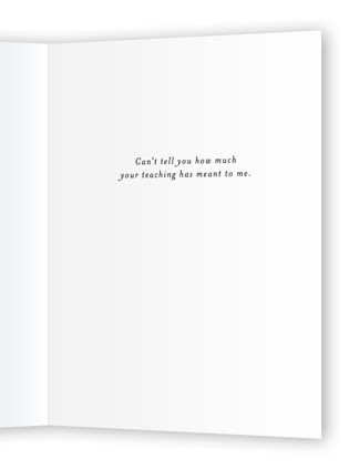 This is a ink greeting cards with standard by Ashley Rosenbaum called signed printing on signature in greeting cards