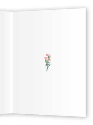 This is a petals greeting cards with standard by Huefete called a bunch of thanks printing on signature in greeting cards