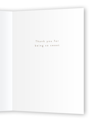 This is a peach greeting cards with standard by Nicole Walsh called you're a peach printing on signature in greeting cards
