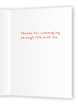 This is a scarlet flame valentines day cards with standard by Itsy Belle Studio called life would be trash printing on signature in greeting cards