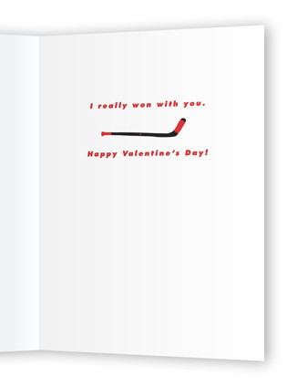 This is a sky valentines day cards with standard by Kristen Knechtel called score printing on signature in greeting cards