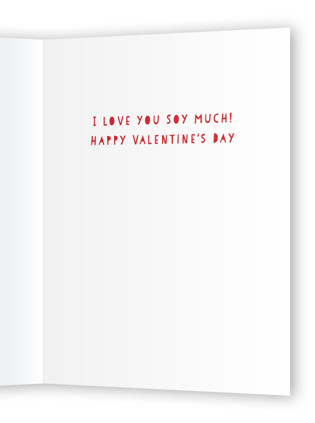 This is a magenta valentines day cards with standard by Jenna Holcomb called dim sum printing on signature in greeting cards