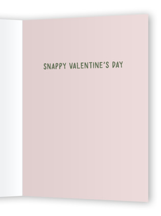 This is a camouflage valentines day cards with standard by Sherley Ferreira called you croc my world printing on signature in greeting cards