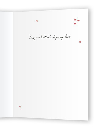 This is a buttercream valentines day cards with standard by Jenna Holcomb called drawn together printing on signature in greeting cards