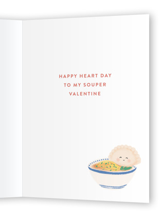 This is a dusty salmon valentines day cards with standard by chocomocacino called tortoni printing on signature in greeting cards