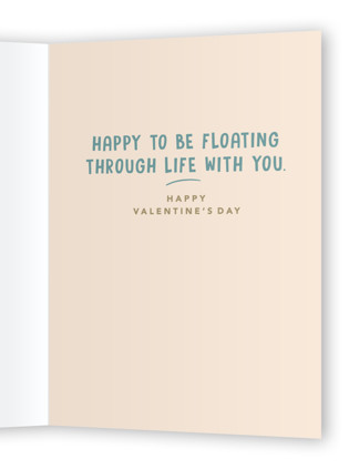 This is a vanilla blush valentines day cards with standard by Creo Study called significant otter printing on signature in greeting cards
