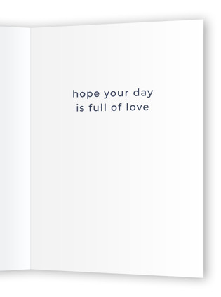 This is a dark sapphire valentines day cards with standard by Coit Creative called golden heart printing on signature in greeting cards