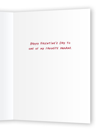 This is a barely rose valentines day cards with standard by Sarah Knight called purrfect printing on signature in greeting cards
