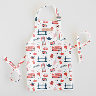 This is a cherry kids aprons by Kristie Kern called london in standard